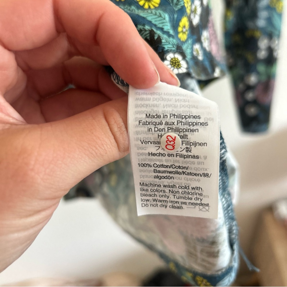 Jcrew Abigail Borg floral long sleeve top - Picture 4 of 5